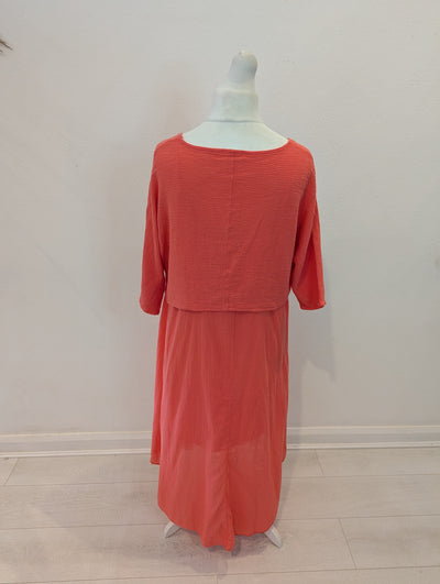 Cotton Coral two piece M/L