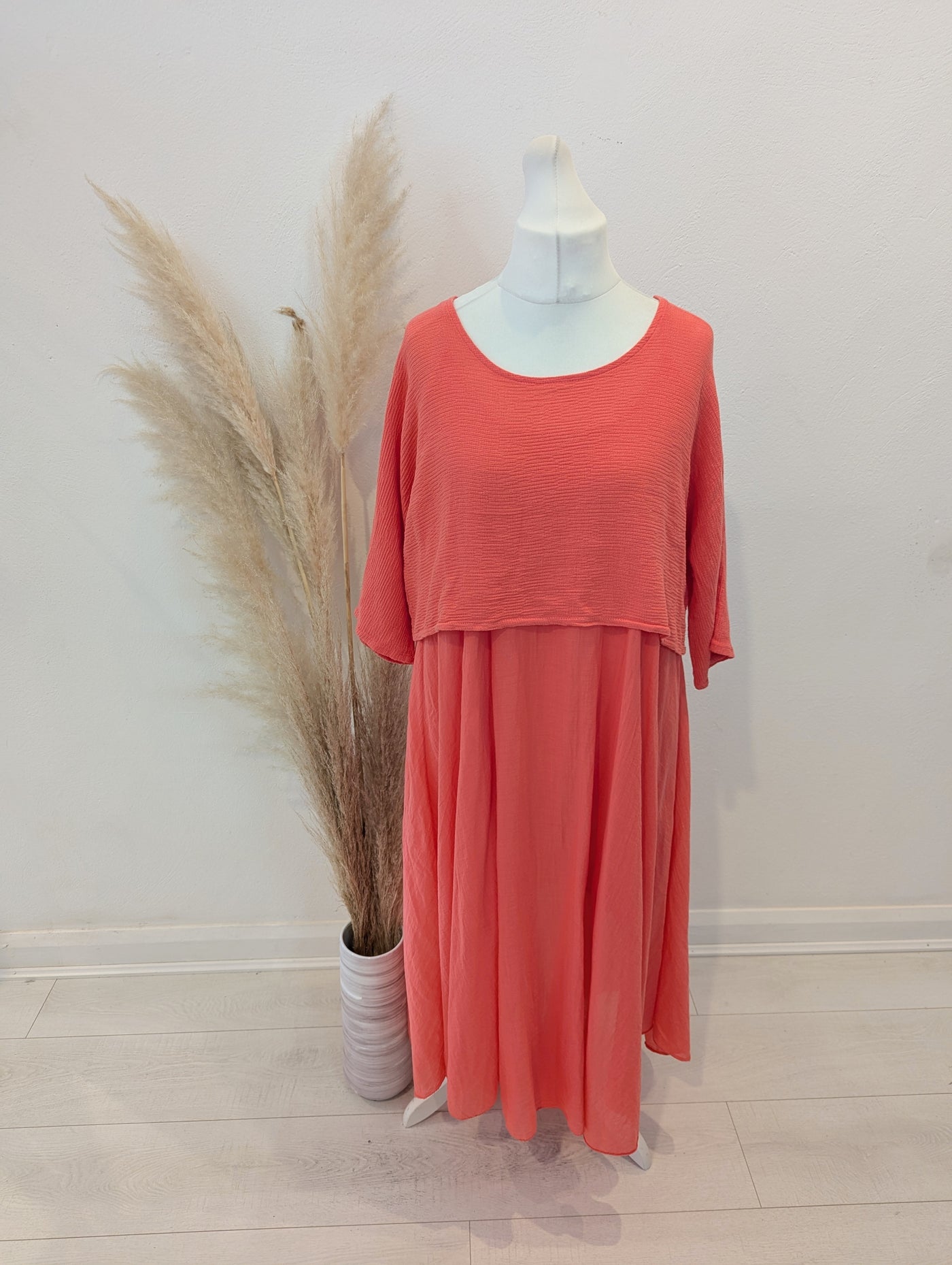 Cotton Coral two piece M/L