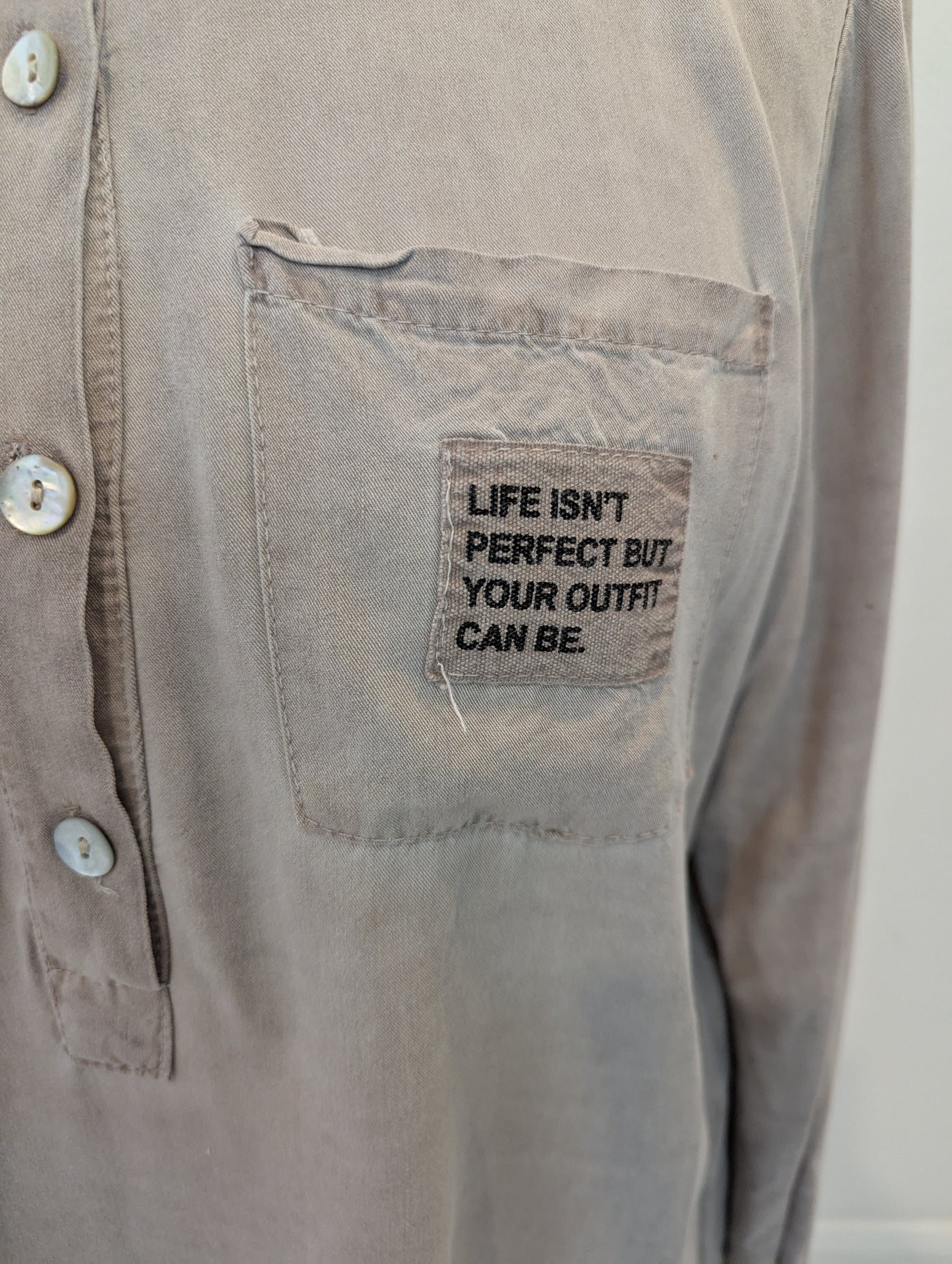 Marta Taupe Shirt S/M