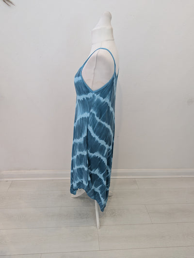 Blue Tie Dress Beach Dress one size