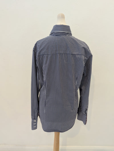 Cavallaro Napoli Navy Check Shirt 14