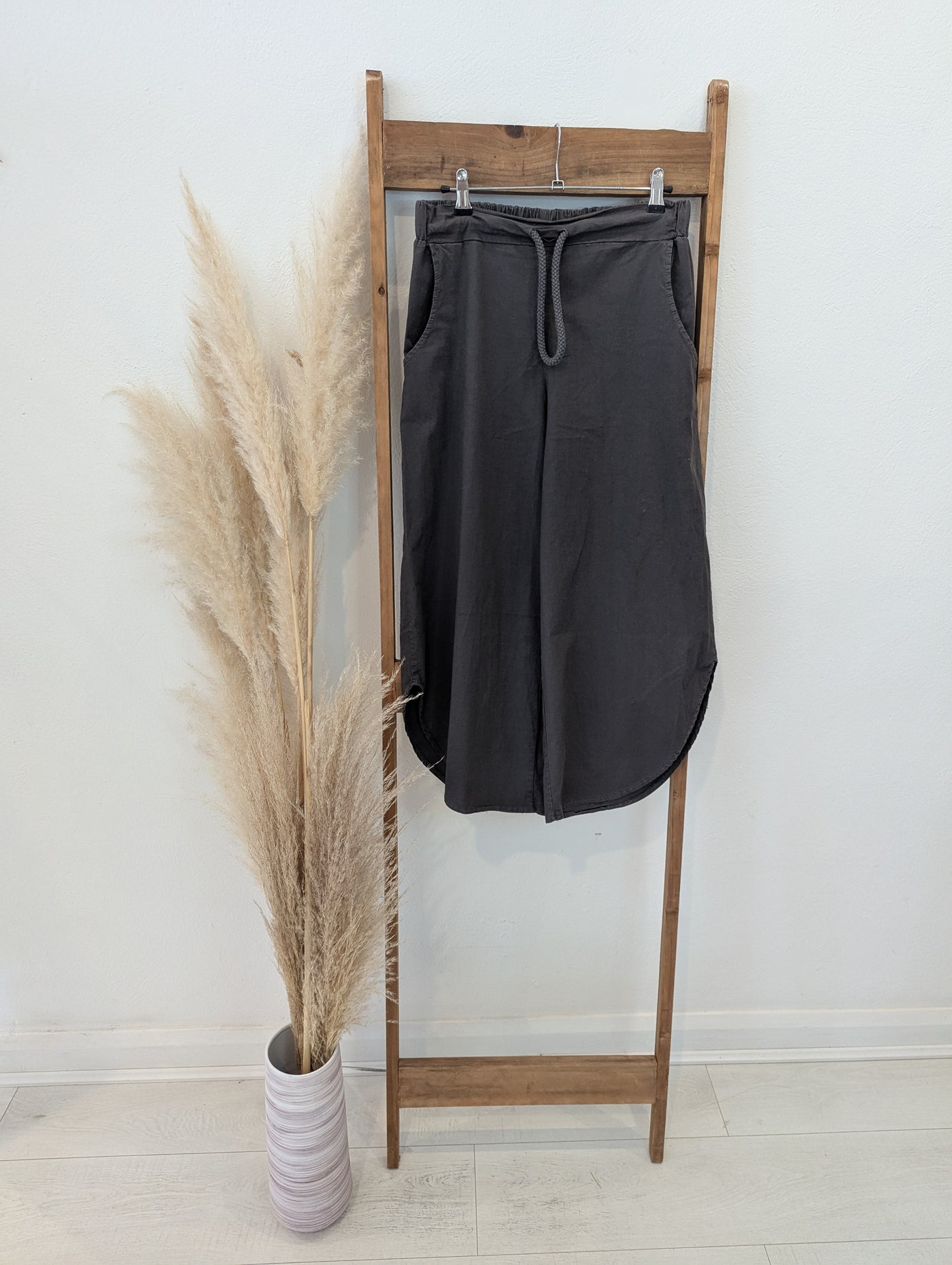 Planet Charcoal Cotton 3/4 Leg trousers 10/12