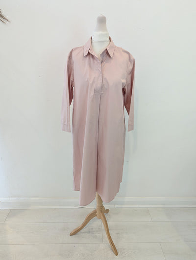 Carolyn Donnelly Pink Shirt Dress 8