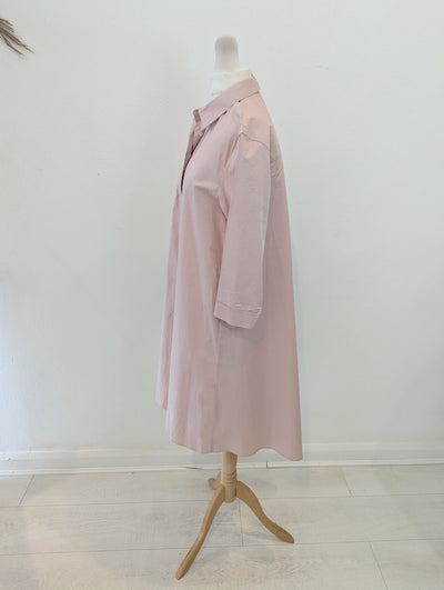 Carolyn Donnelly Pink Shirt Dress 8