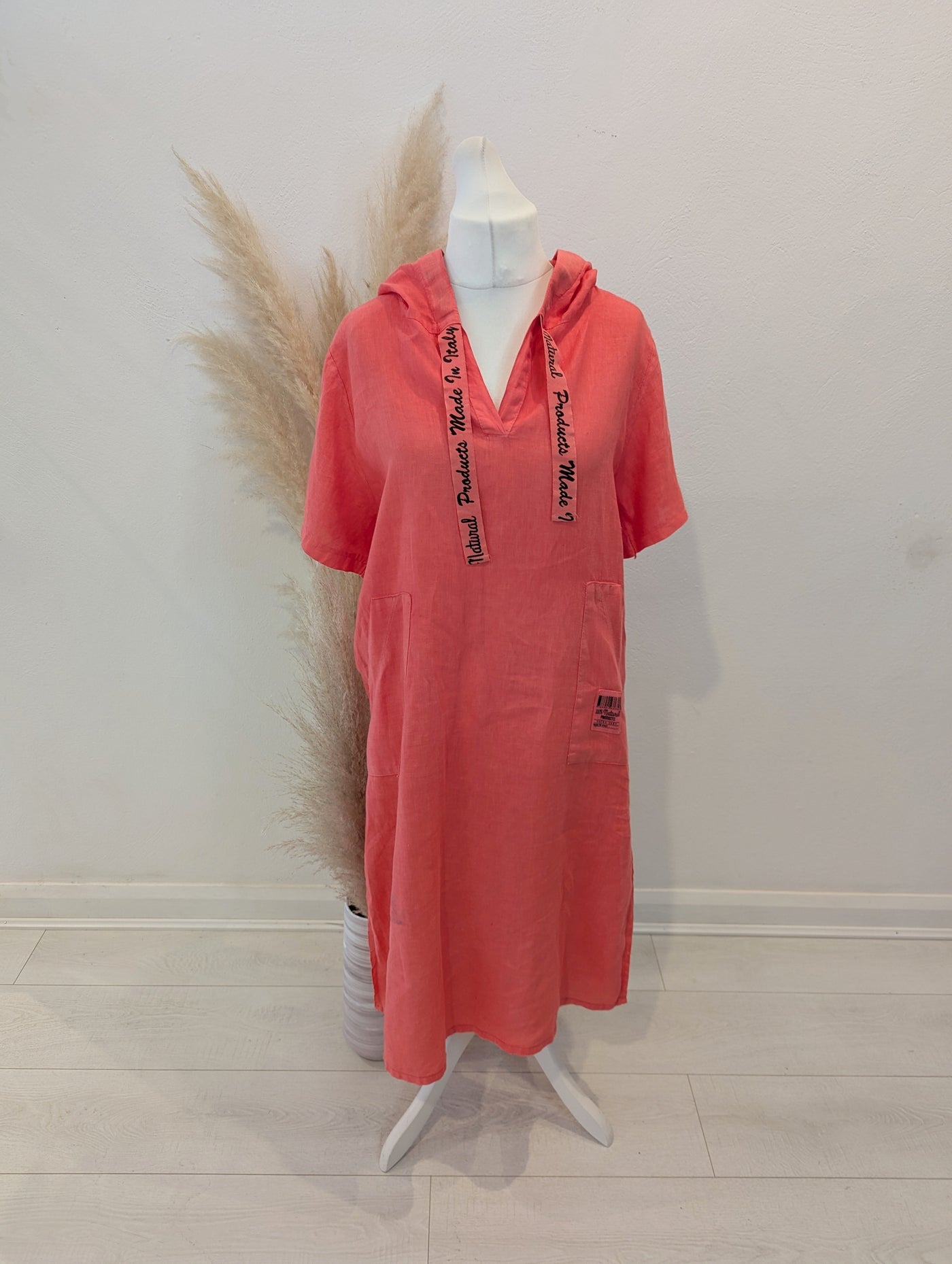 Choklate Coral Hooded Dress M