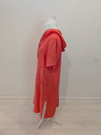 Choklate Coral Hooded Dress M