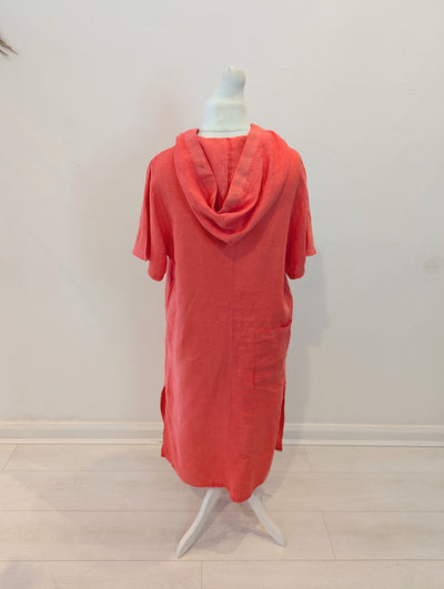 Choklate Coral Hooded Dress M