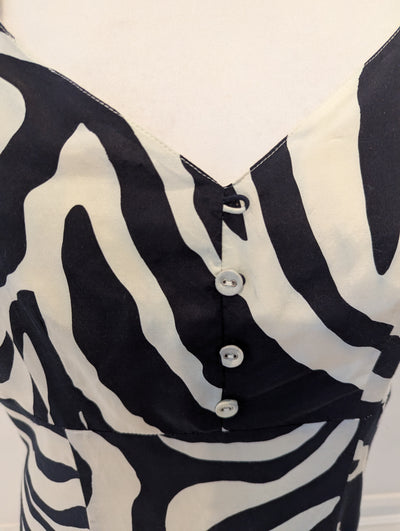 Jensen Women Black/White Dress (missing button) 14