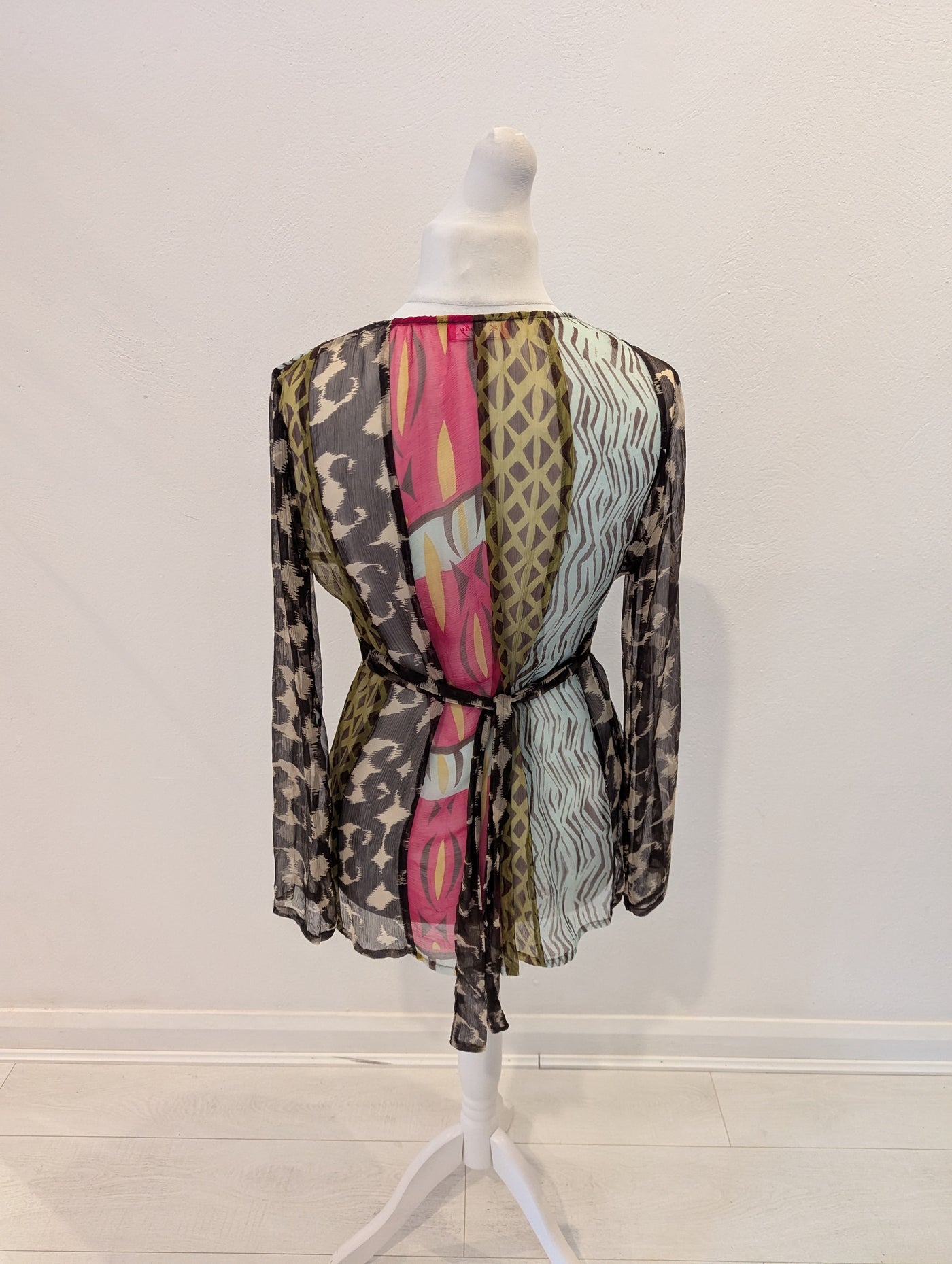 Derhy Embellished Sheer Top L