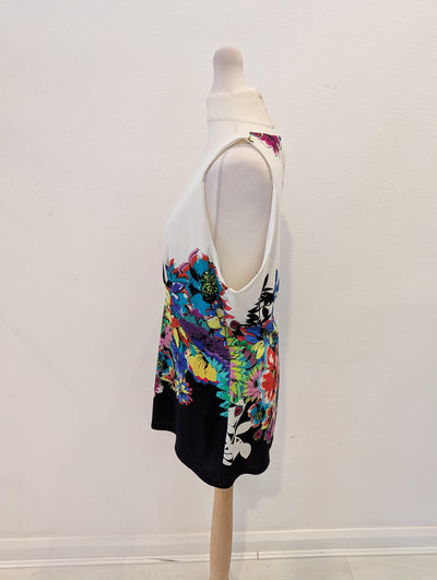 Roberto Cavalli Floral Top 12/14