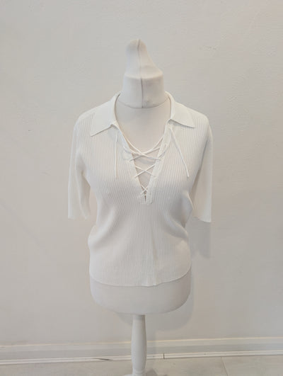 Frame White Lace top L