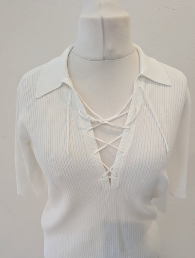 Frame White Lace top L