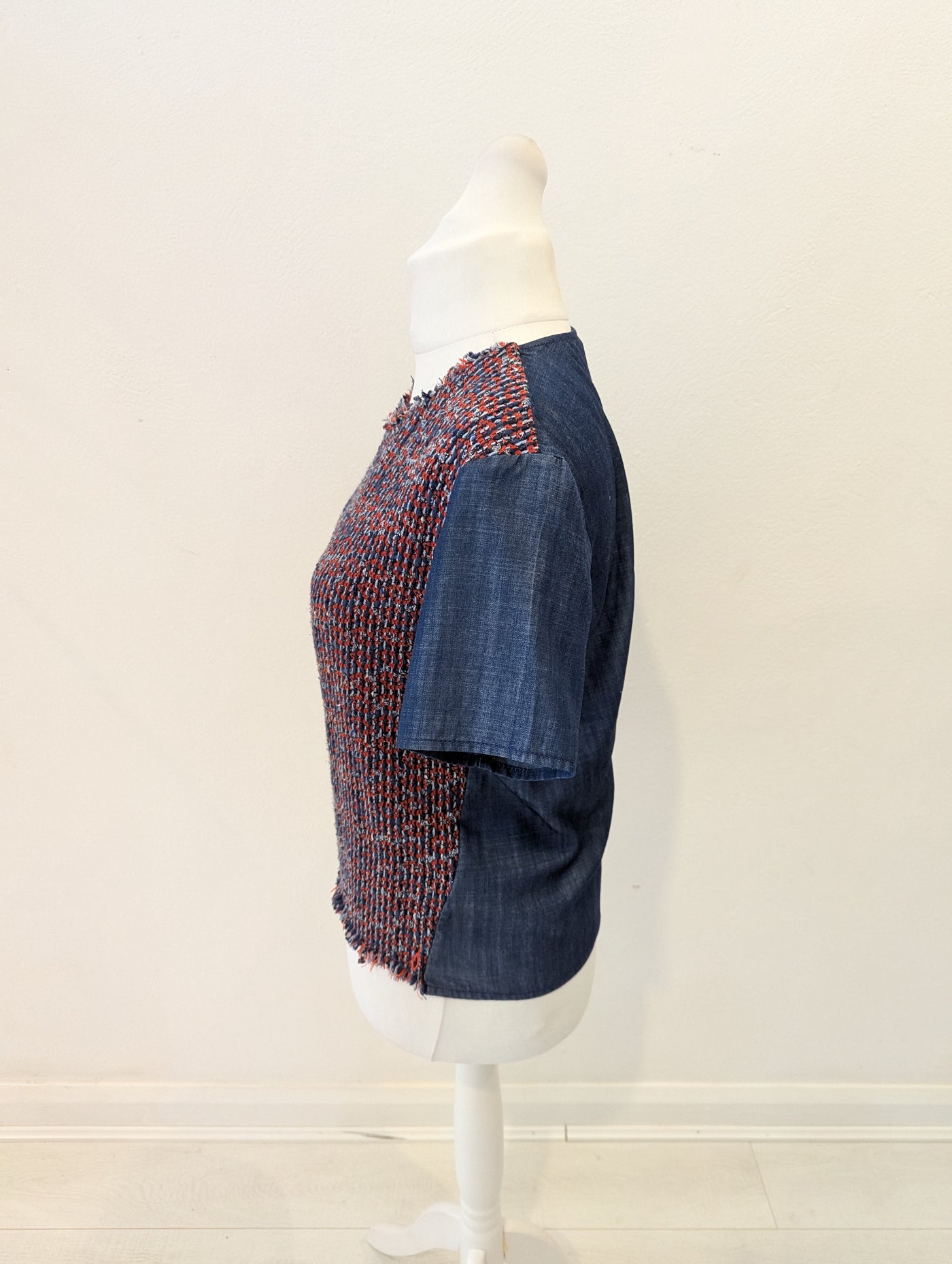 Jigsaw Denim & Knit top 14