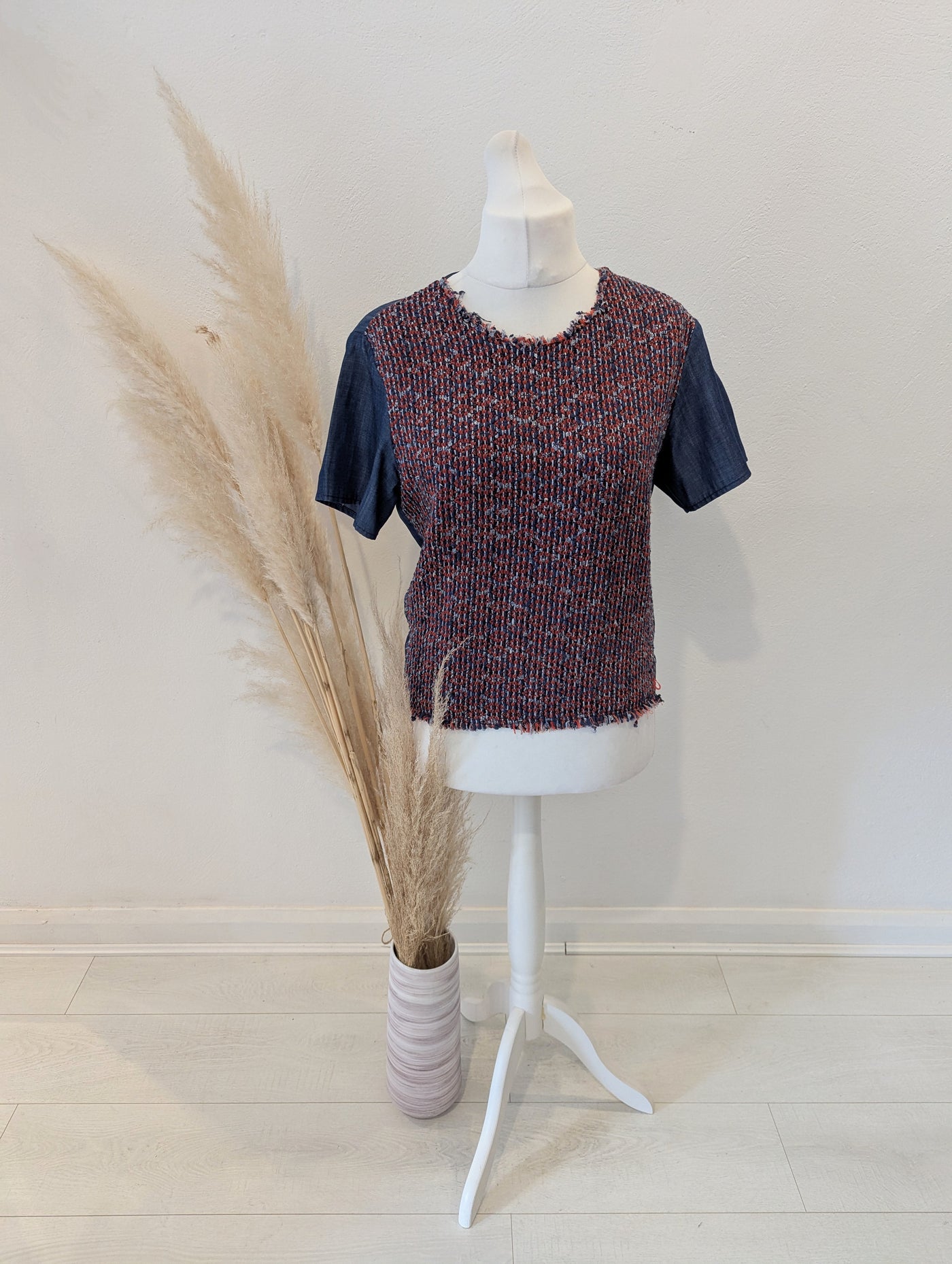 Jigsaw Denim & Knit top 14