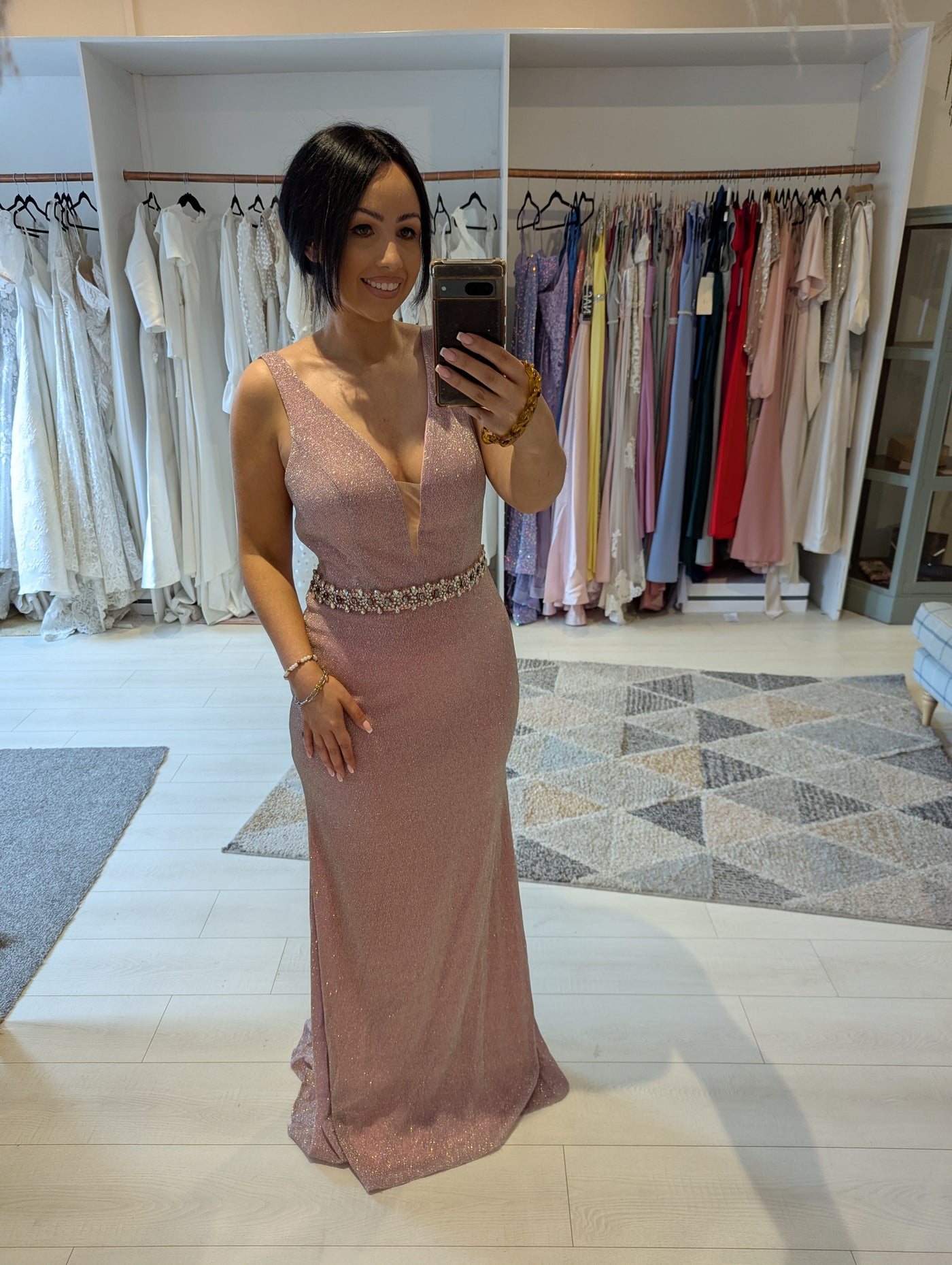 Oh So Amazing Pink Sparkle Dress 12