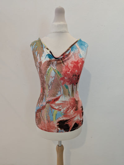 Roberto Cavalli Cowl Neck Top Xs