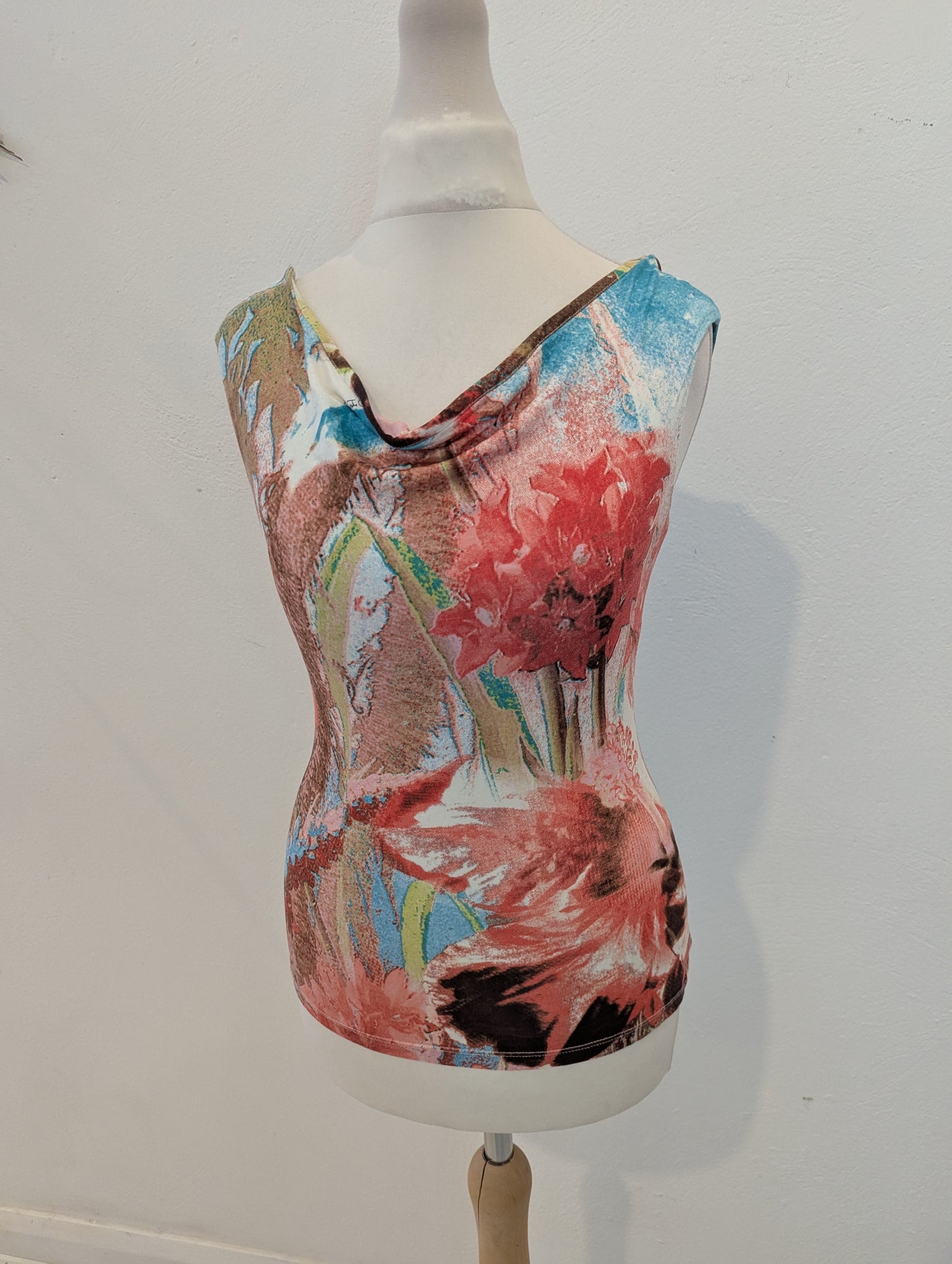 Roberto Cavalli Cowl Neck Top Xs