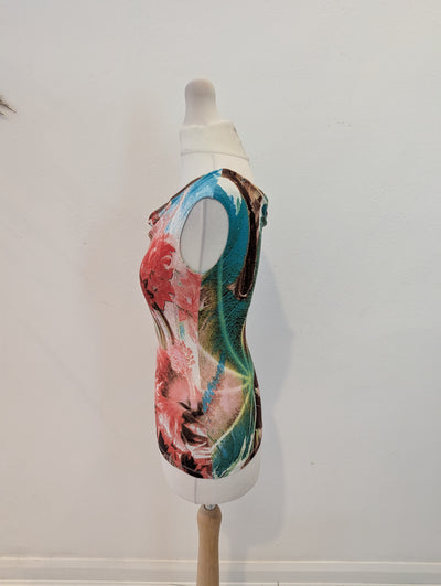 Roberto Cavalli Cowl Neck Top Xs