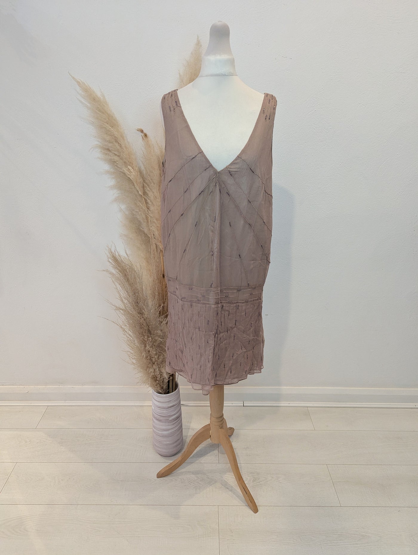 Hoss Intropia Blush Silk Dress 10