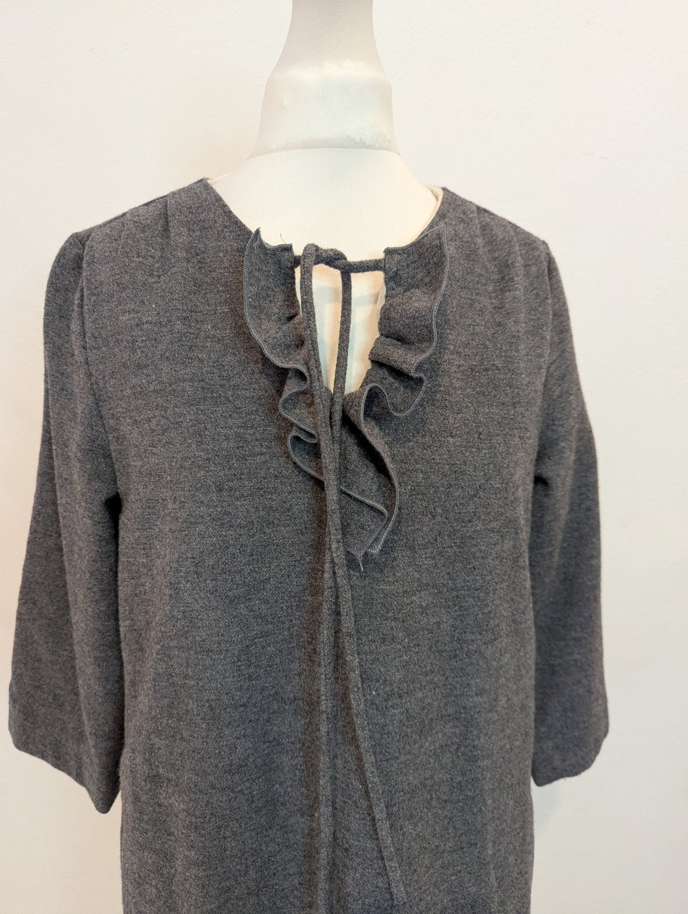 A.P.C Grey Flannel Dress 36