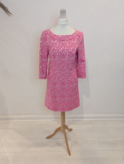 No Label Pink Wide Neck Print Dress S