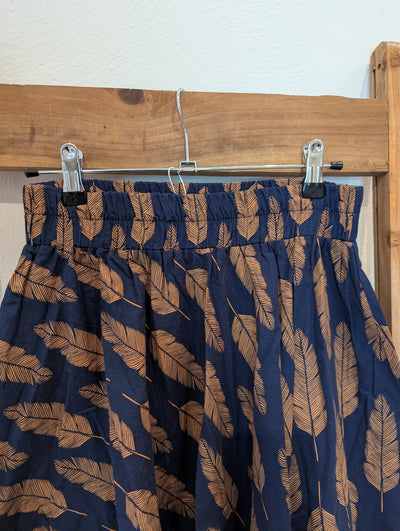Leaf Print Skirt M
