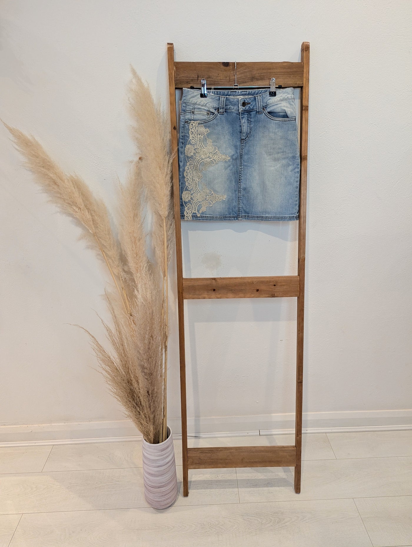 Only Jeans Denim Lace Skirt W28