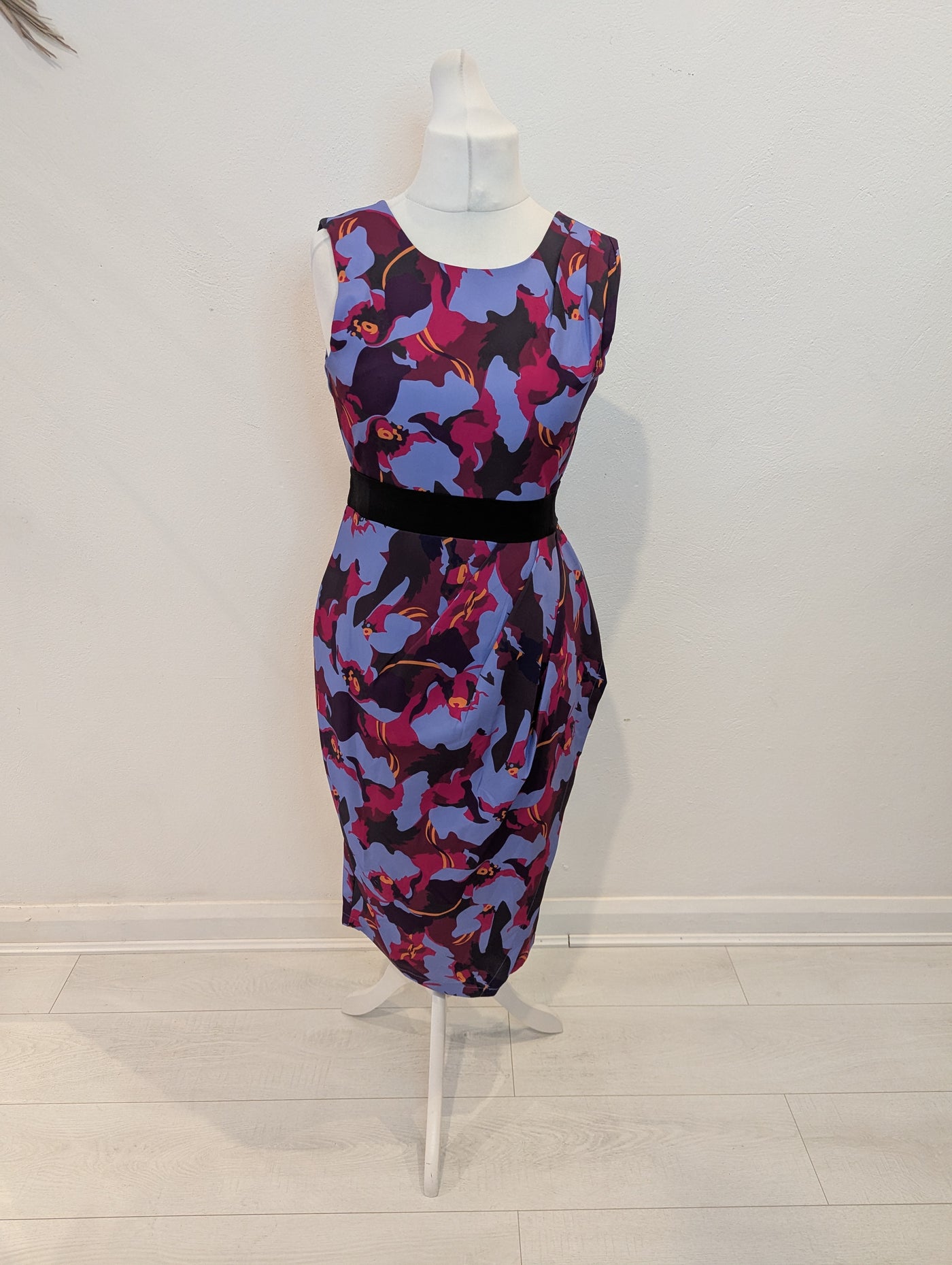 Izabel London Purple floral Dress 12 NWT