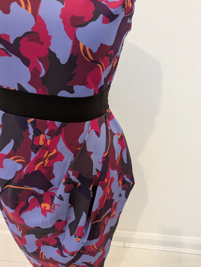 Izabel London Purple floral Dress 12 NWT