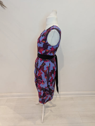 Izabel London Purple floral Dress 12 NWT