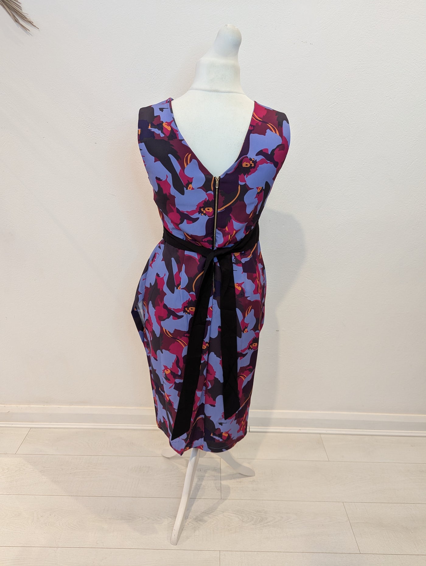 Izabel London Purple floral Dress 12 NWT