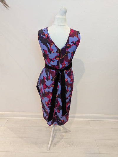Izabel London Purple floral Dress 12 NWT
