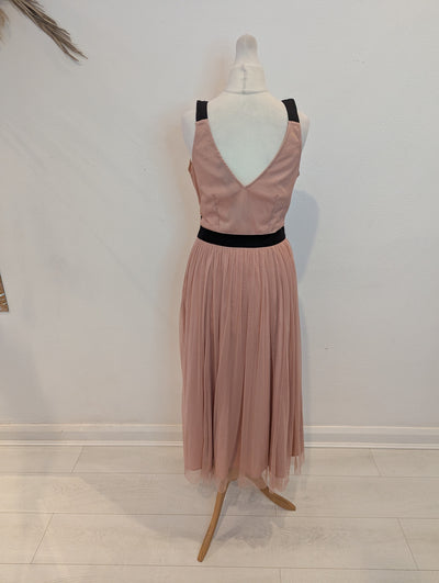 Debut Blush Ciffon Dress 8 RRP £99