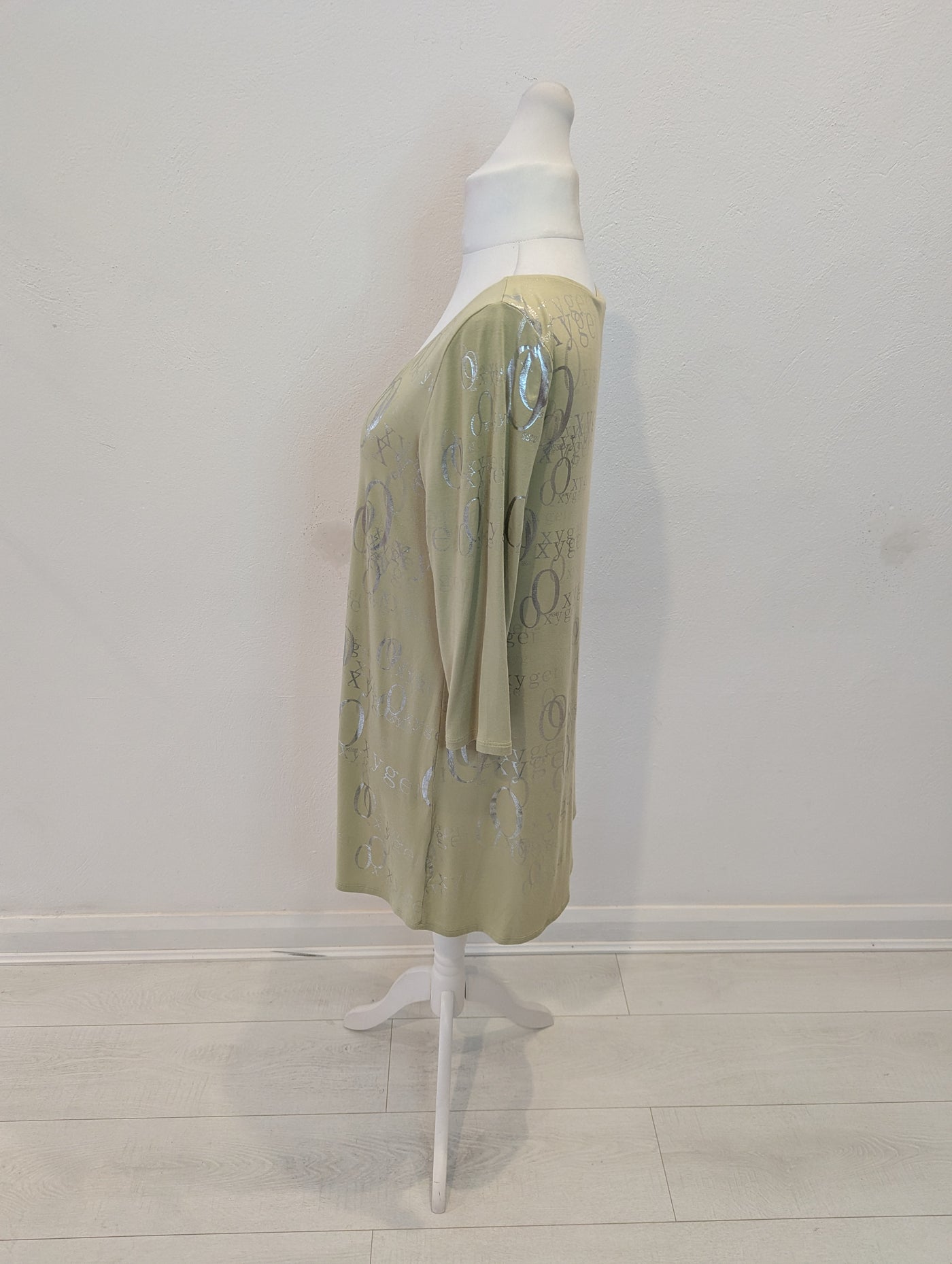 Sarah Pacini Green Oxygen Tunic Top Size M/L
