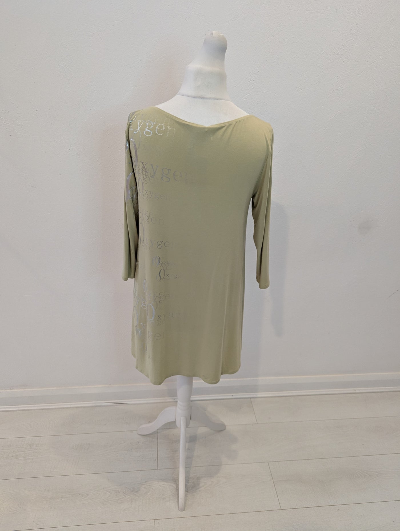 Sarah Pacini Green Oxygen Tunic Top Size M/L