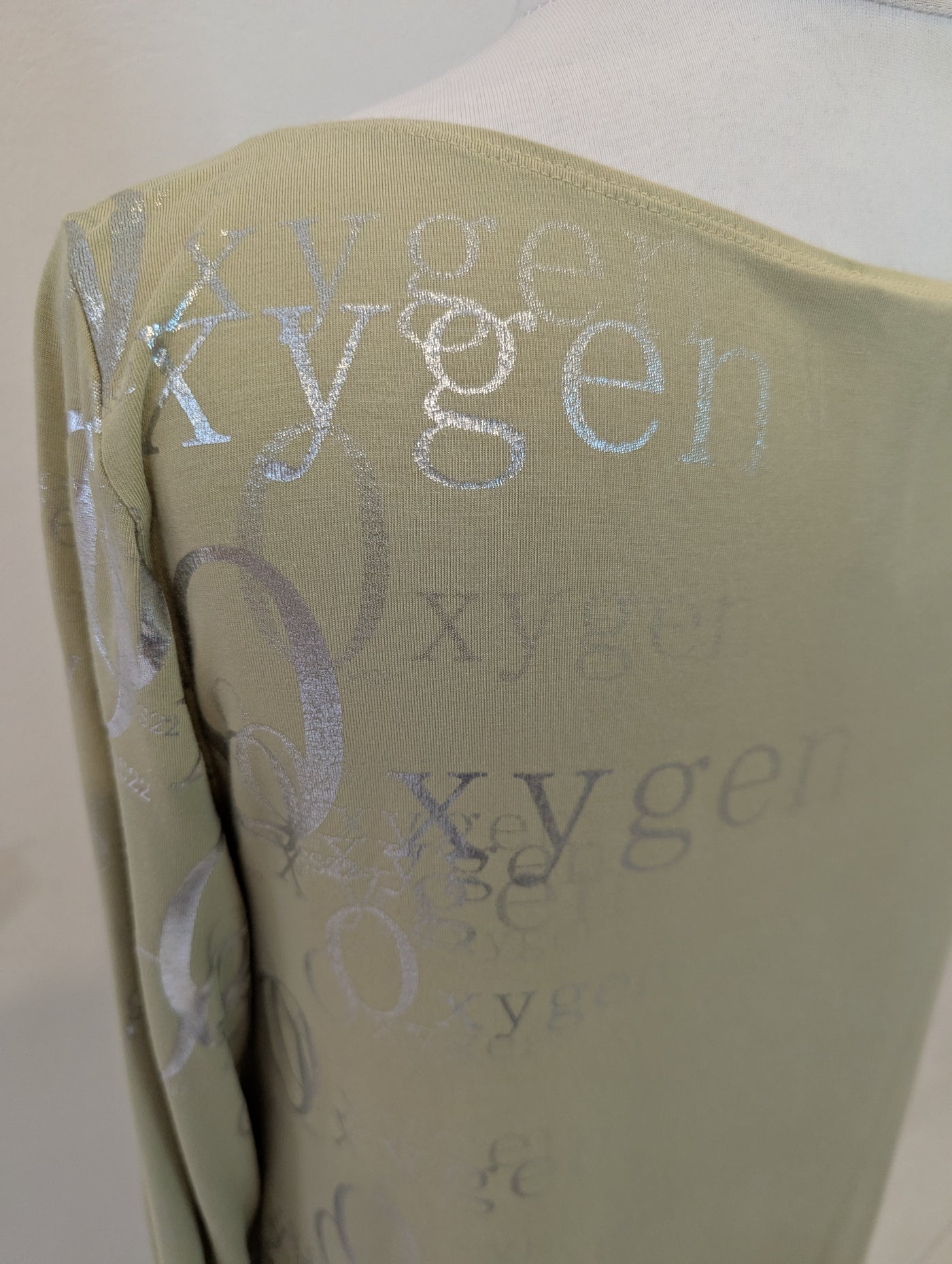 Sarah Pacini Green Oxygen Tunic Top Size M/L