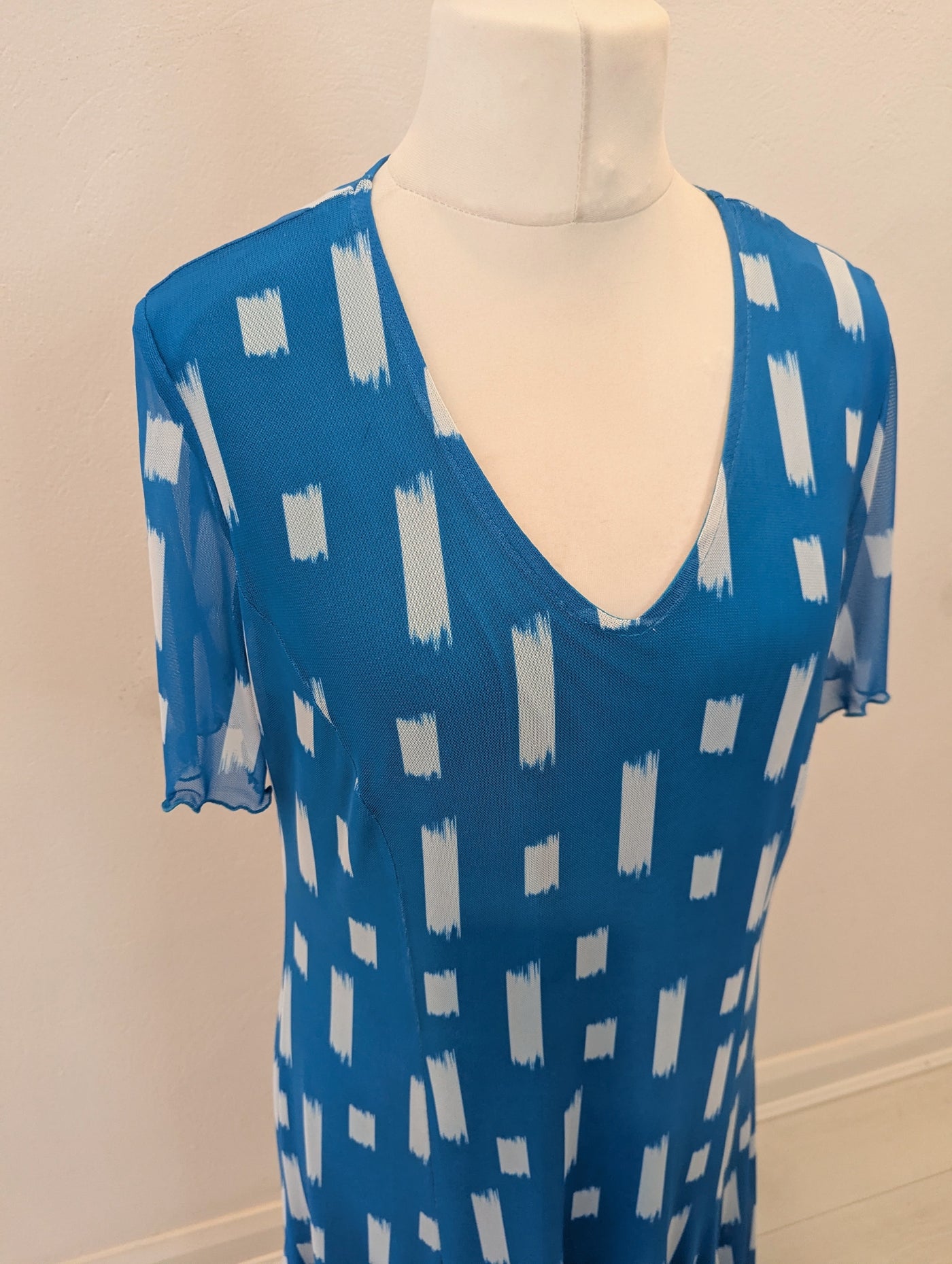 Glitz Turquoise/White Dress/Jacket Size 18