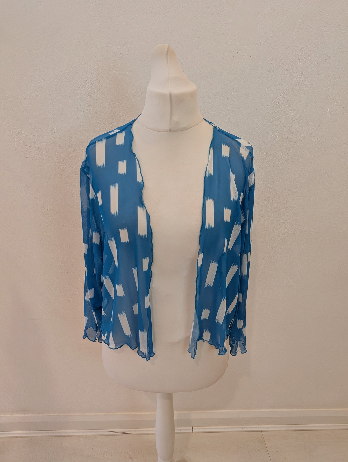 Glitz Turquoise/White Dress/Jacket Size 18