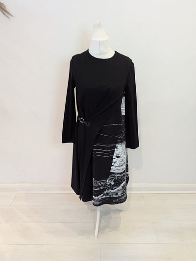 Uchuu Montreal Black/White Jersey Mix Dress One Size