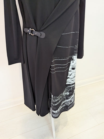 Uchuu Montreal Black/White Jersey Mix Dress One Size