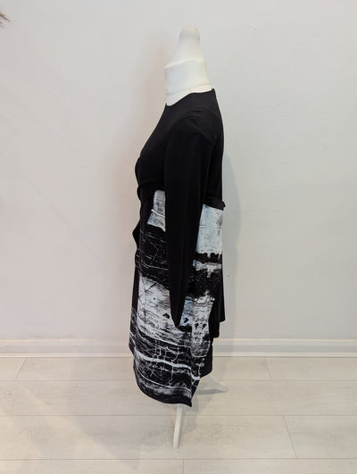 Uchuu Montreal Black/White Jersey Mix Dress One Size