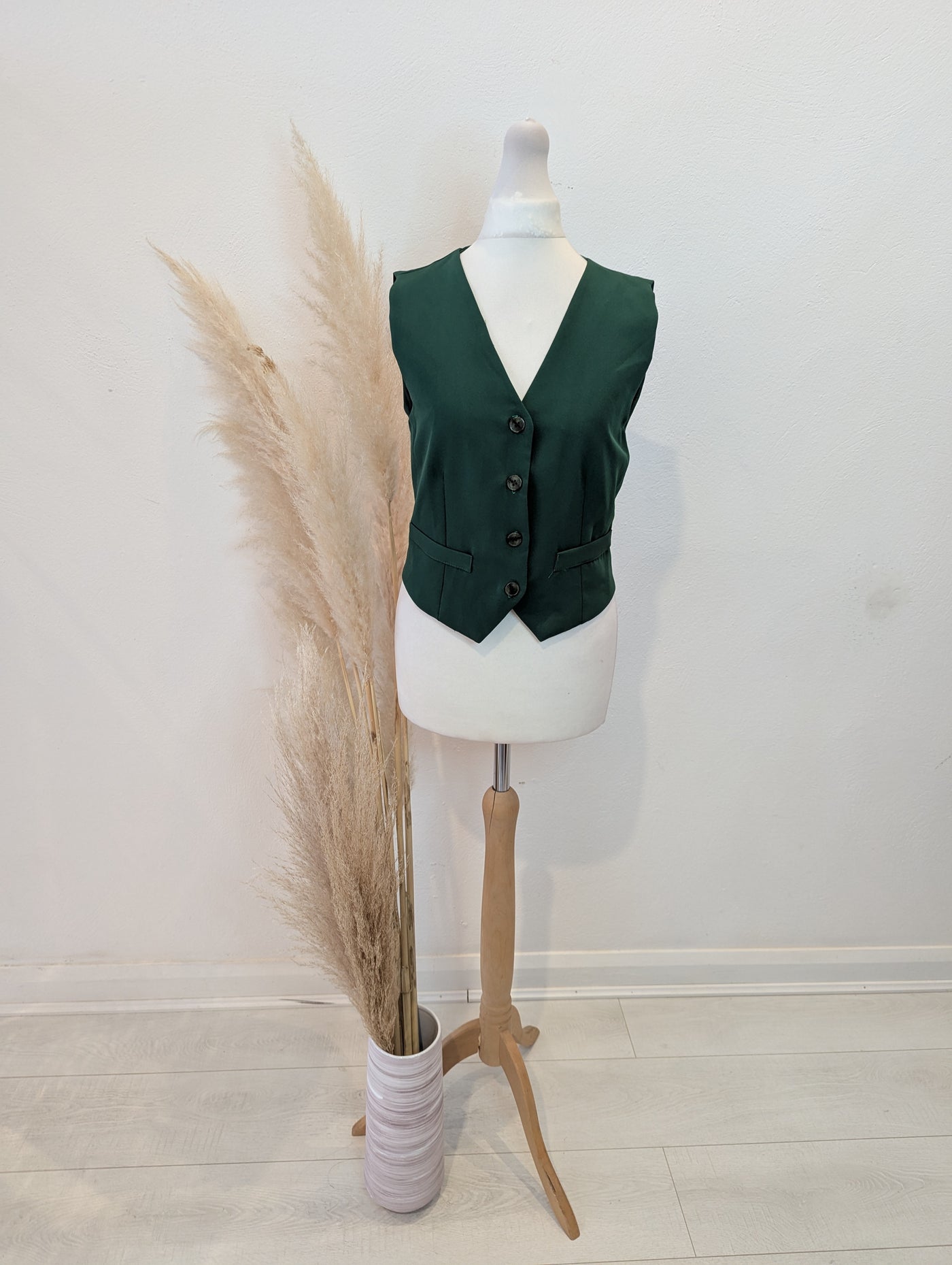 Arlequin Green Waistcoat S