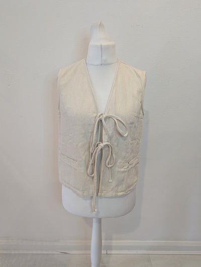 JCL Cream Waistcoat 8-10 RRP £49.99