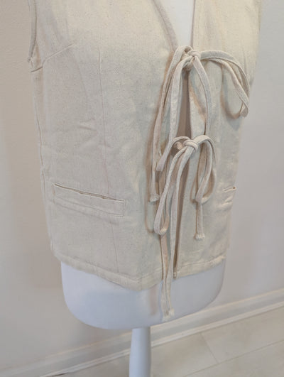 JCL Cream Waistcoat 8-10 RRP £49.99