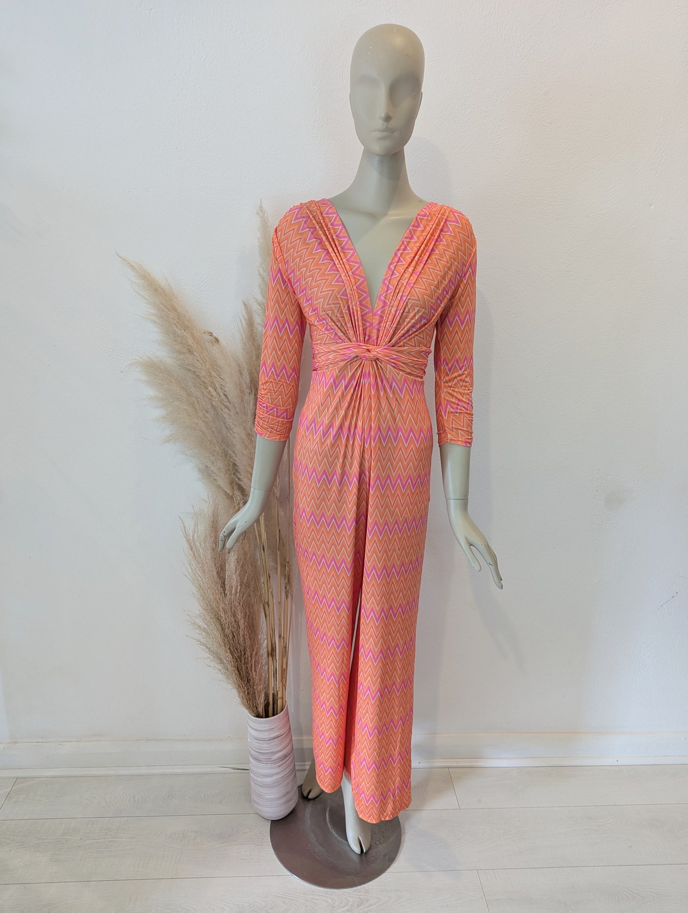 Kate & Pippa Orange Jumpsuit S NWT