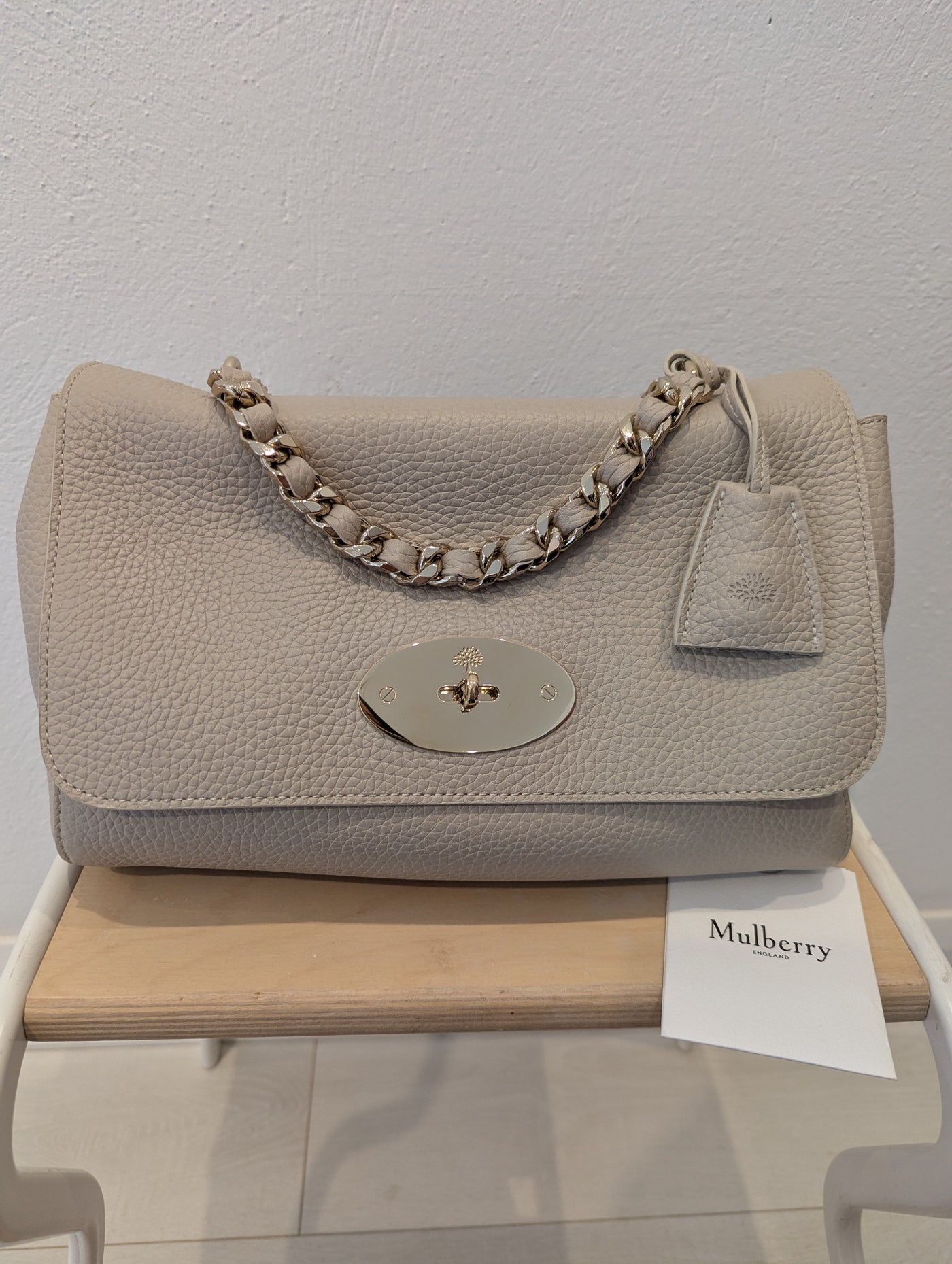 Mulberry Chalk Lily Top Handle Medium Bag RRP £1500