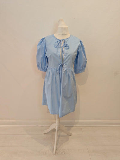 Lovika Blue Tie front Dress 6-14 RRP £49.99