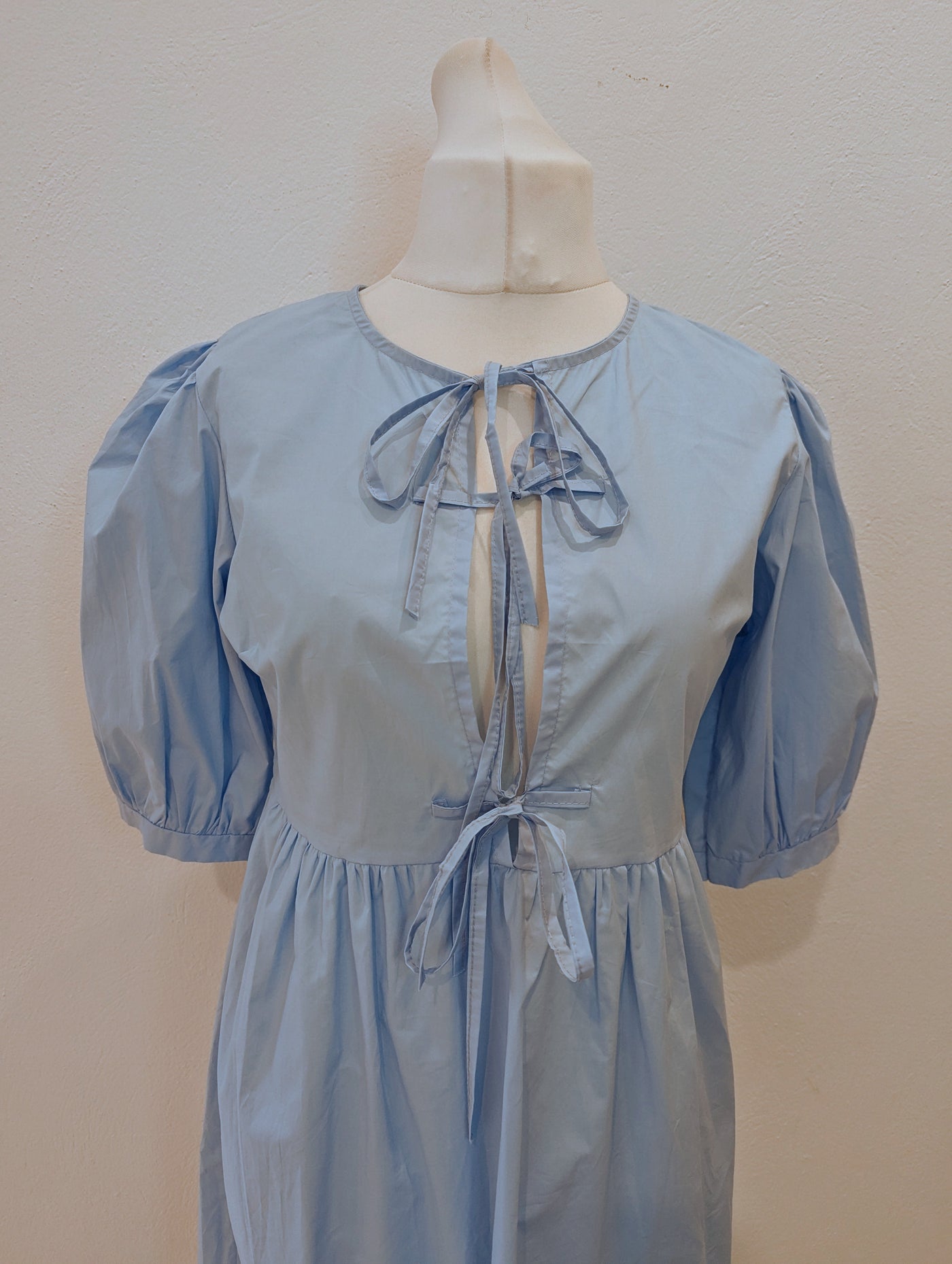 Lovika Blue Tie front Dress 6-14 RRP £49.99