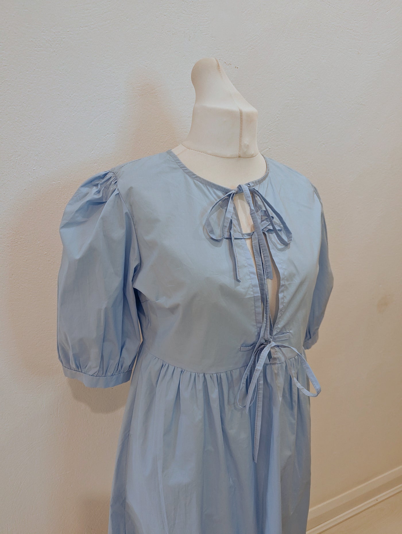 Lovika Blue Tie front Dress 6-14 RRP £49.99