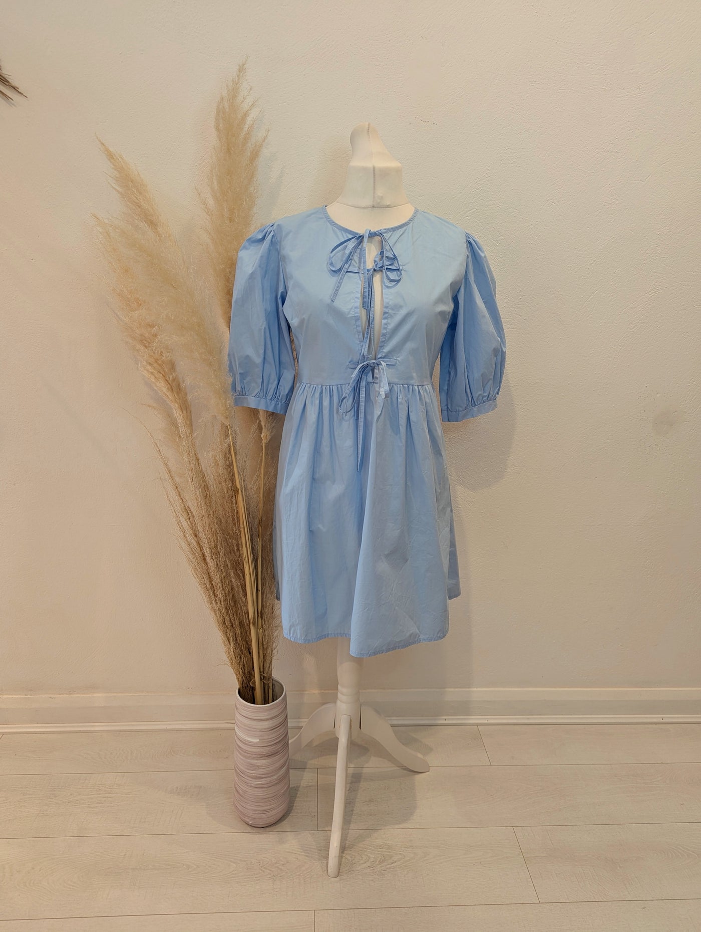 Lovika Blue Tie front Dress 6-14 RRP £49.99